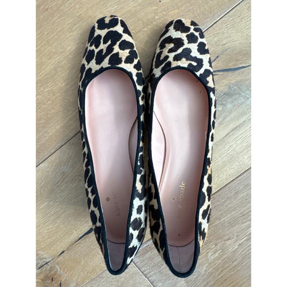 Kate Spade Serene Animal Print Cow Fur Heels - Picture 3 of 11